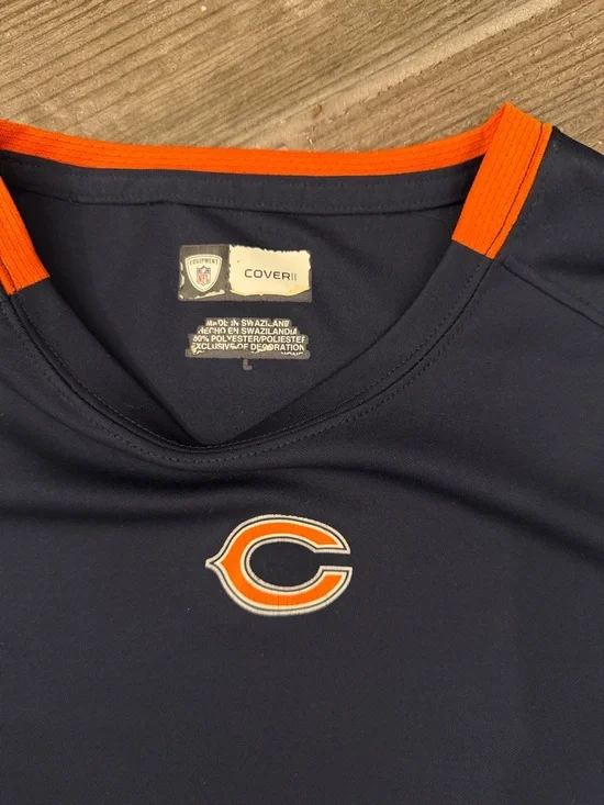 Chicago Bears Navy & Orange Logo Short Sleeve Tee - Picture 2 of 2